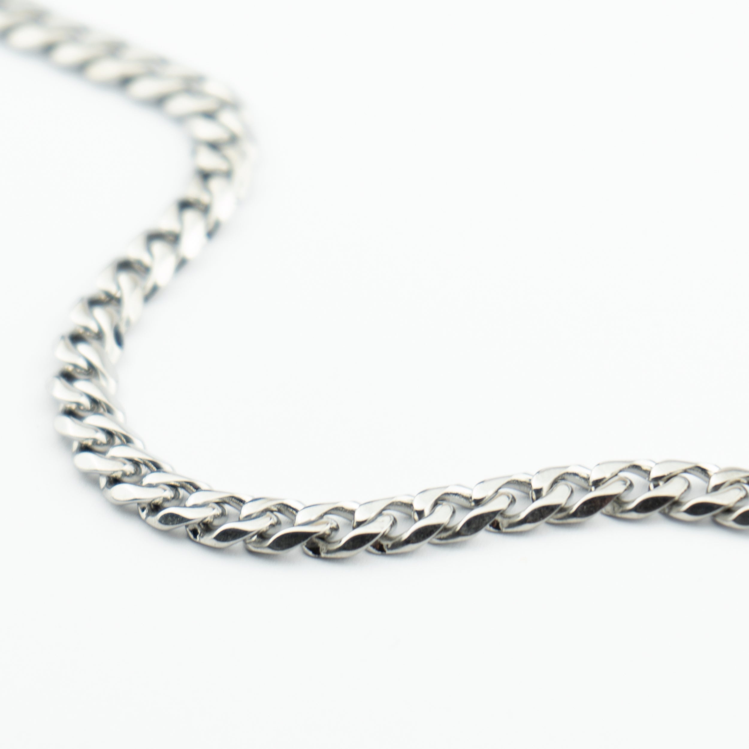 Curb Chain 5mm (Silver) - MAKAIO