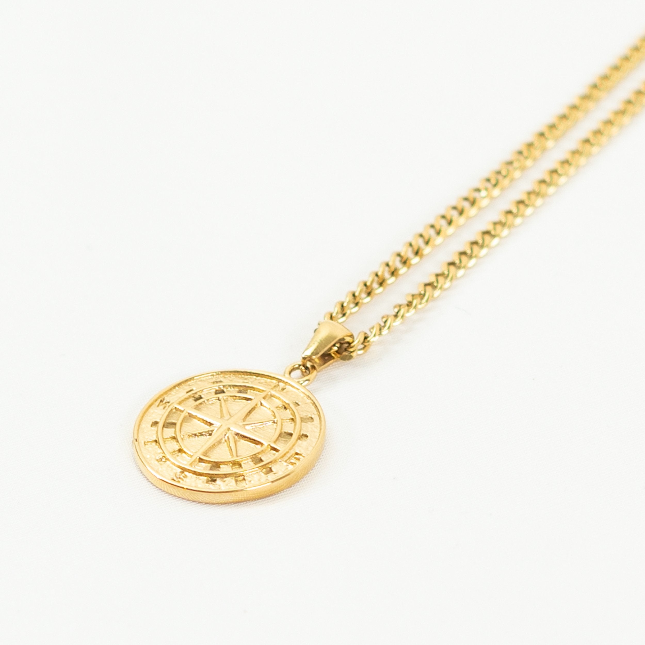 Compass Necklace (Gold) - MAKAIO