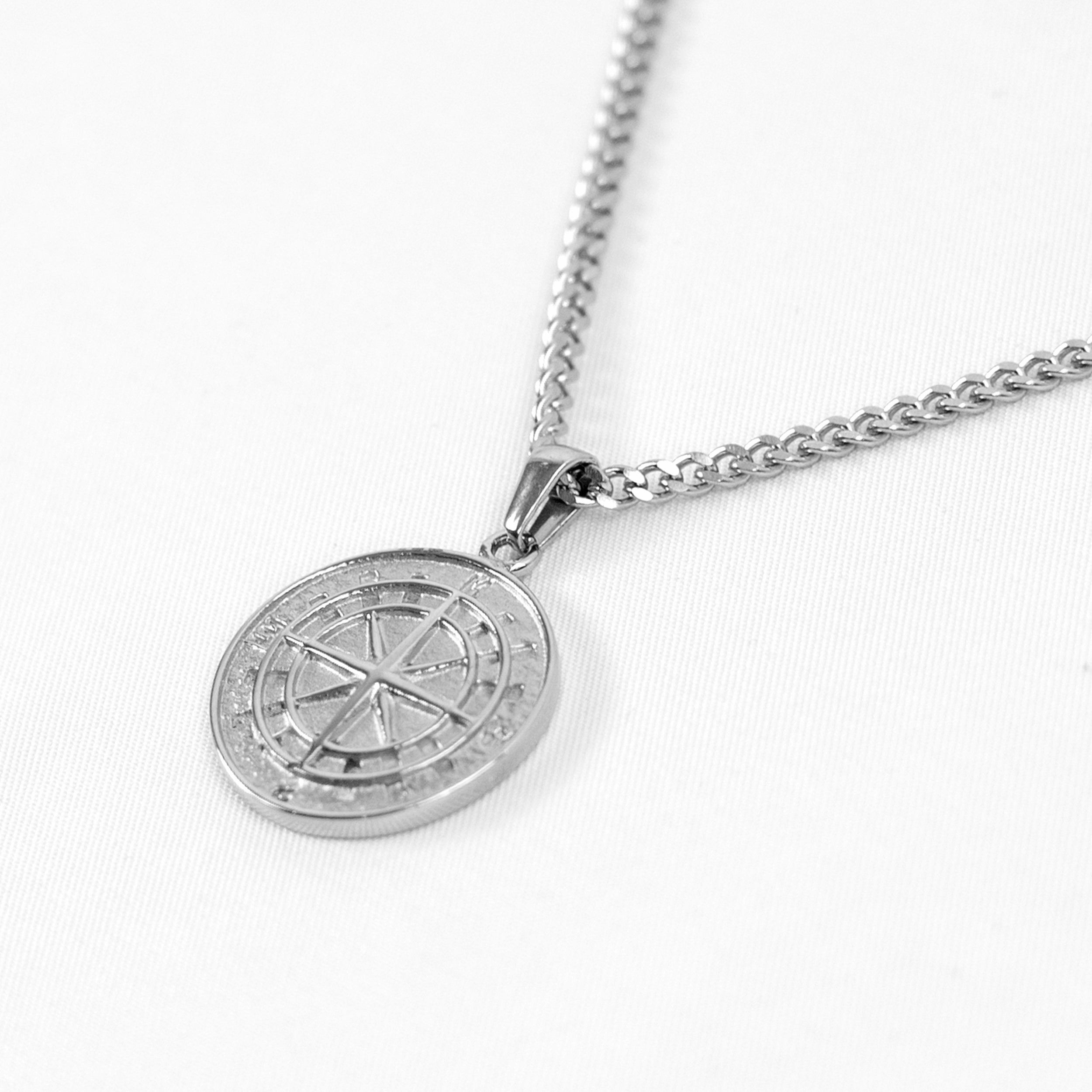 Compass Necklace (Silver) - MAKAIO